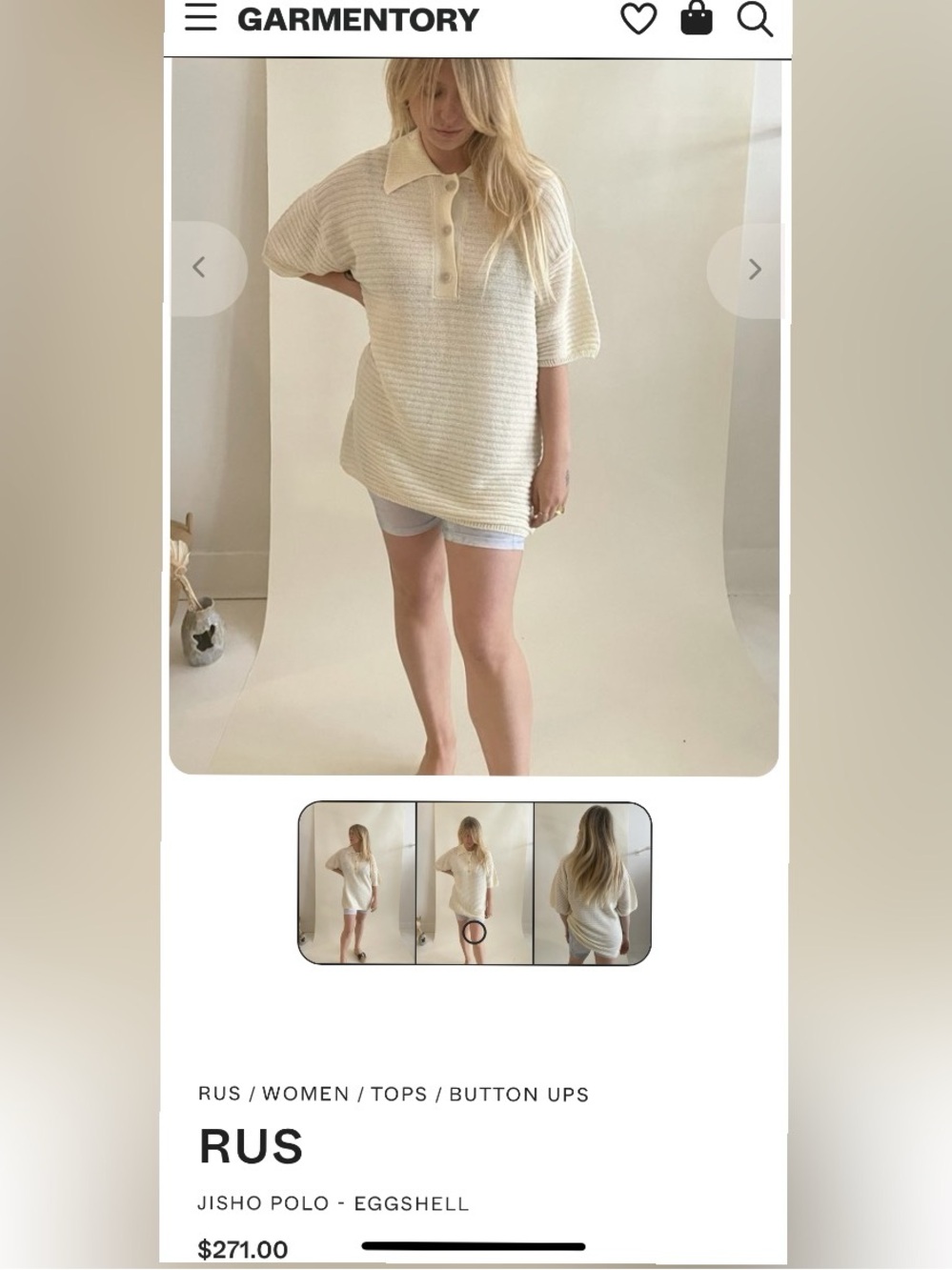 RUS
JISHO POLO SWEATER
EGGSHELL
$271.00 Size S Like NEW